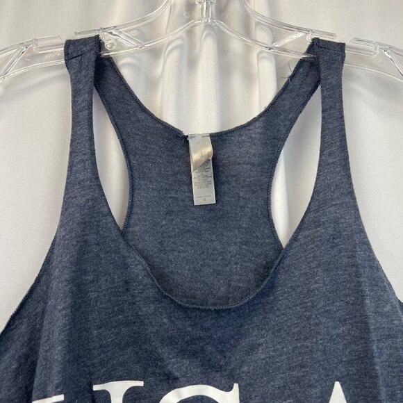 Next Level Apparel Women’s USA Scoop Neck Tank Top Blue Gray Size Small - Picture 3 of 8